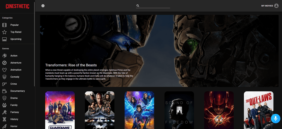 Cinesthetic - Personal Project